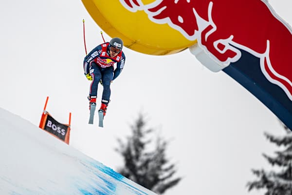 Aleksander Aamodt Kilde bei der Hahnenkamm-Abfahrt 2023