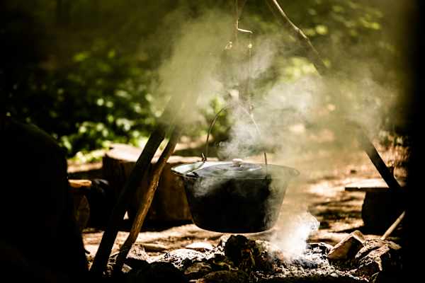 Kochtopf Lagerfeuer Survival Camp