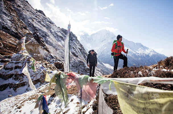 Conrad Anker und David Lama auf ihrer Expedition zum Lunag Ri