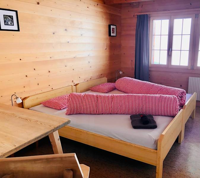 Berghaus Elsigenalp - Doppelzimmer im Neubau
