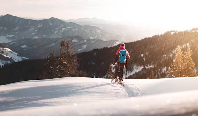 Skitour im Sonnenaufgang am Hochkönig