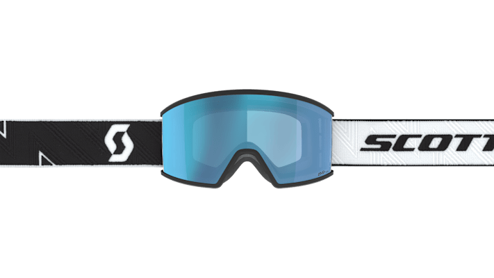 Scott Ambit Skibrille mit modernem Design, breitem Sichtfeld und Amplifier-Technologie für verbesserte Kontraste und klare Sicht.