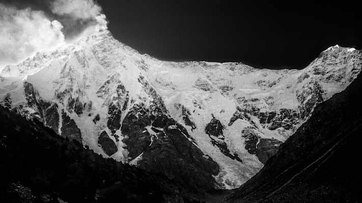 Himalaya in Schwarzweiß