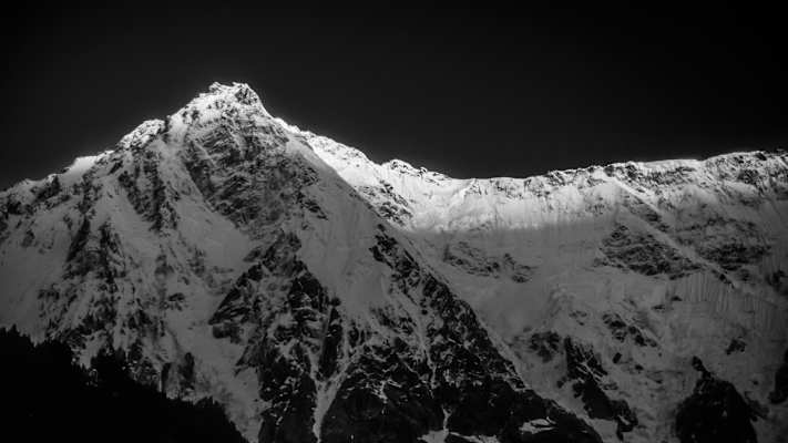 Himalaya in Schwarzweiß