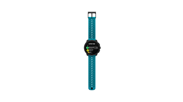 sportuhr suunto race 2 in der frontalaufnahme in der farbe wave blue