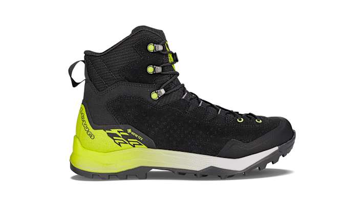 Der LOWA® EXPLORER GTX MID für Herren in der Farbe schwarz/limone.