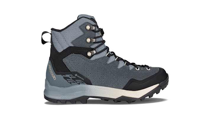 Der LOWA® EXPLORER GTX MID für Damen in der Farbe rauchblau/blau.