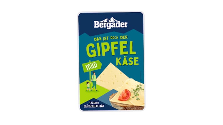 Der Gipfelkäse von Bergader.