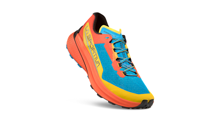 Der Trailrunningschuh Prodigio unterstützt dich in jedem Gelände.
