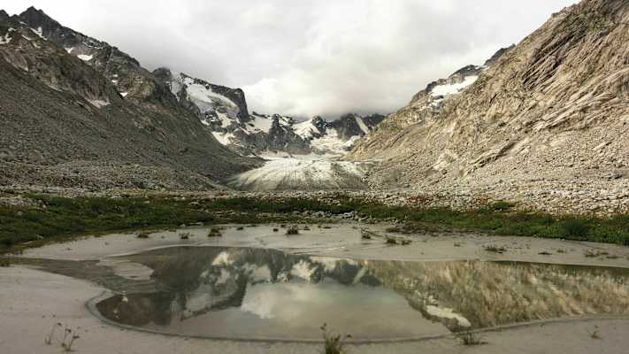 Vorland vom Fornogletscher: Val Forno im Bergell (Kanton Graubünden)