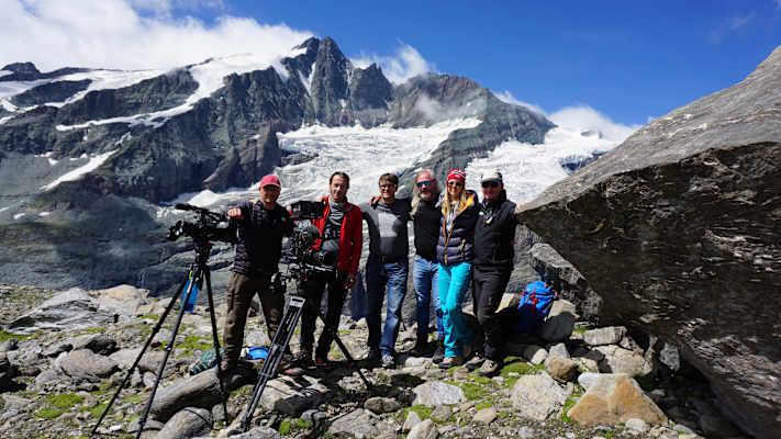 Bergwelten ServusTV Großglockner Dreharbeiten Pasterze