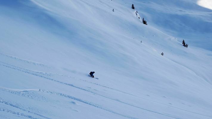 Skitour auf die Schneegrubenspitze: Abfahrt über den Nordhang