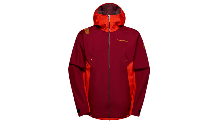 Die 3-Layer-Shelljacke von La Sportiva: Ein platzsparender Begleiter für die nächsten Gipfeltouren.