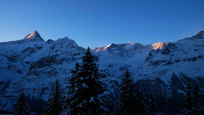 Bergkulisse bei Grindelwald: Berner Alpen