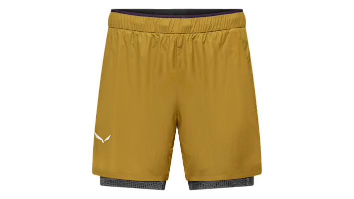 Die Pedroc DST 2in1 Shorts für Herren in der Farbe Olive Oil