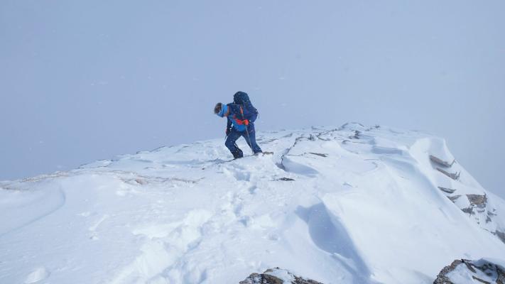 Berner Alpen bei Grindelwald: Skitour aufs Simelihorn - Gipfelbereich