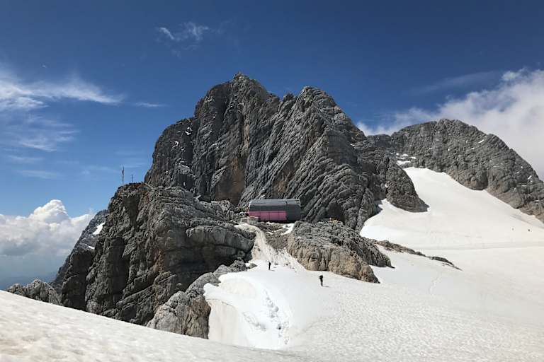 Baustelle Seethalerhütte auf 2.740 m, Anfang Juli 2018