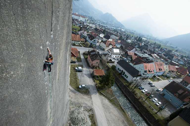 Barbara Zangerl auf der Bürser Platte