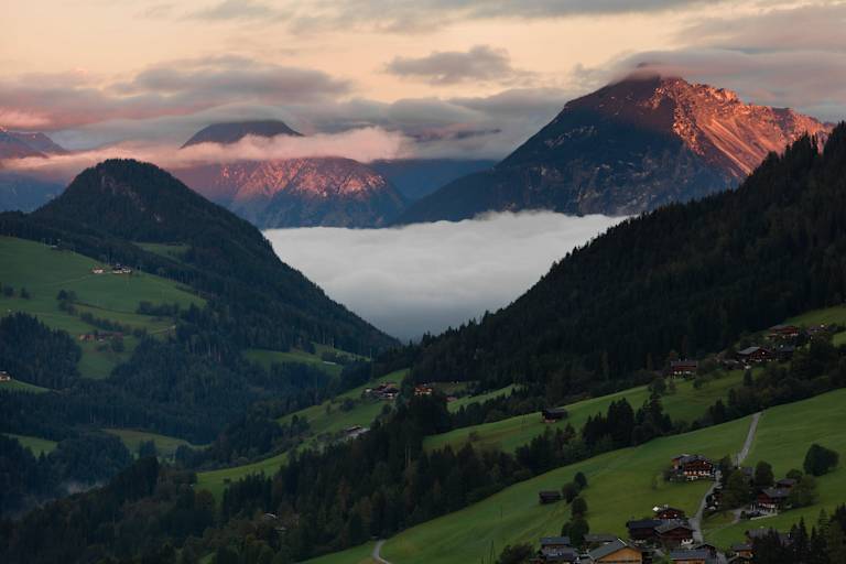 Alpbachtal am Morgen