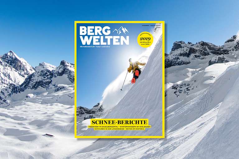 Jetzt überall im Zeitschriftenhandel – das Bergwelten Magazin (Dezember/Januar 2018/19)