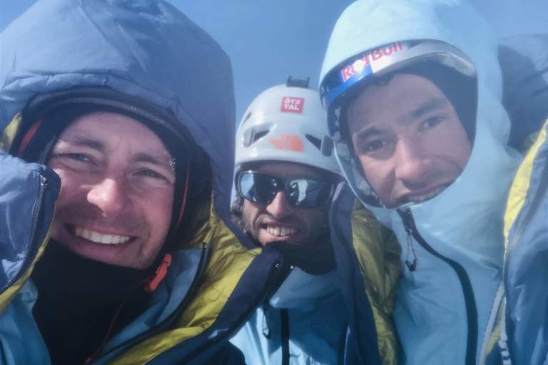 Jess Roskelley, Hansjörg Auer und David Lama