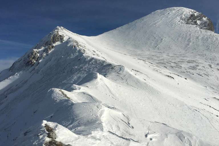 Die Südwestflanke des 2.197 m hohen Scheiblingstein in den Haller Mauern, Oberösterreich
