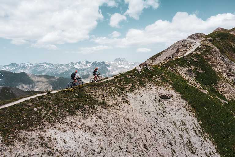 Mountainbiker auf der Greitlspitze