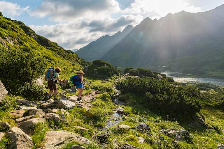 Weg zu den Giglachseen am Schladminger Tauern Höhenweg