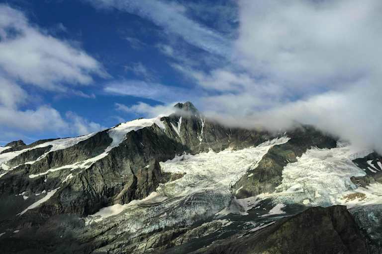 Der Großglockner von der Kärntner Seite aus gesehen