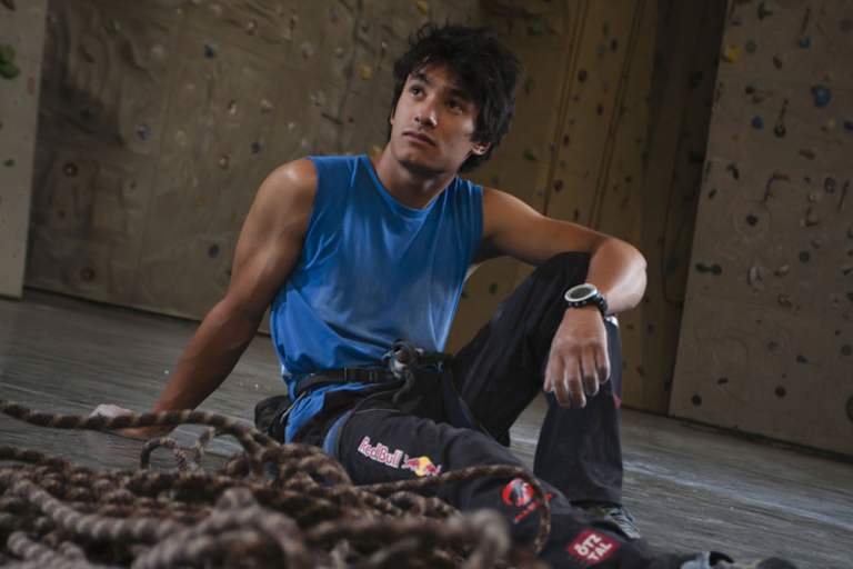 David Lama bei den IFSC Climbing European Championships 2010