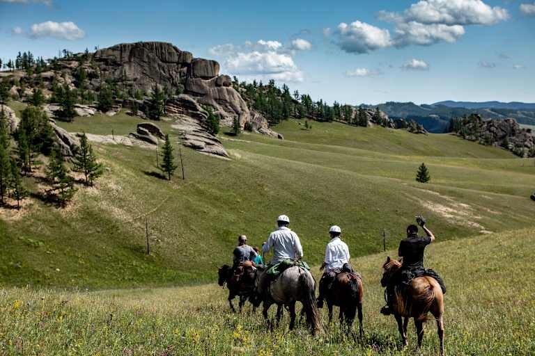 Pferdetrekking Mongolei