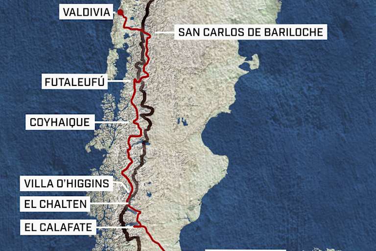 Patagonien Karte