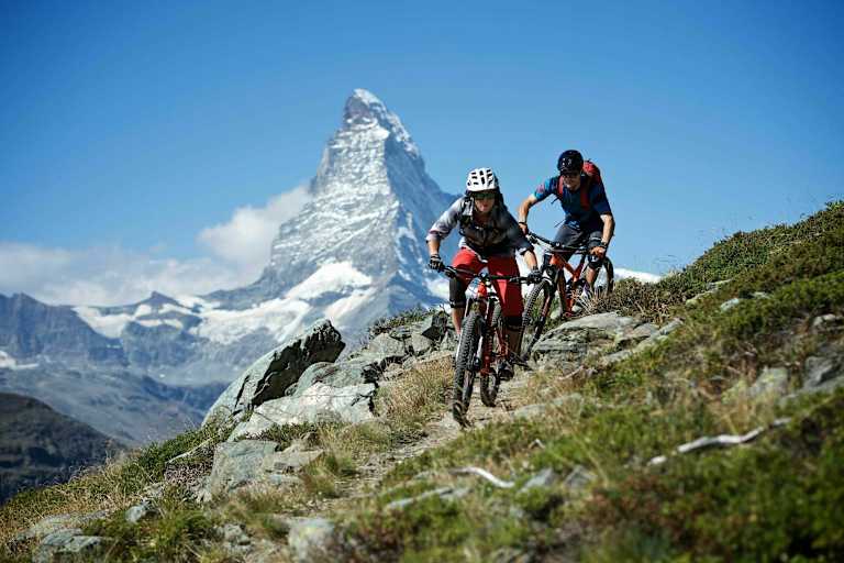 Mountainbiken Zermatt Matterhorn