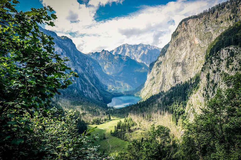Obersee und Königssee im Nationalpark Berchtesgaden.
