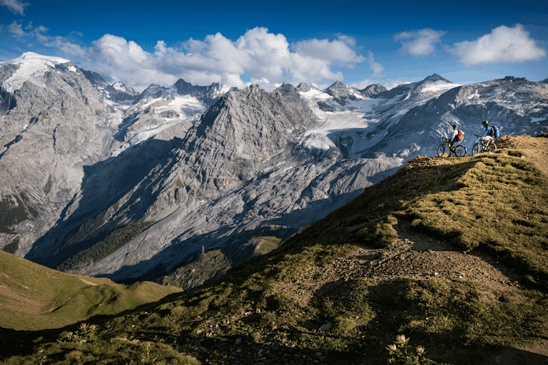 Der Moment des Innenhaltens - im Hintergrund der Ortler