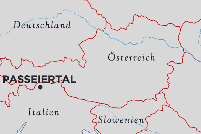 Passeiertal Karte