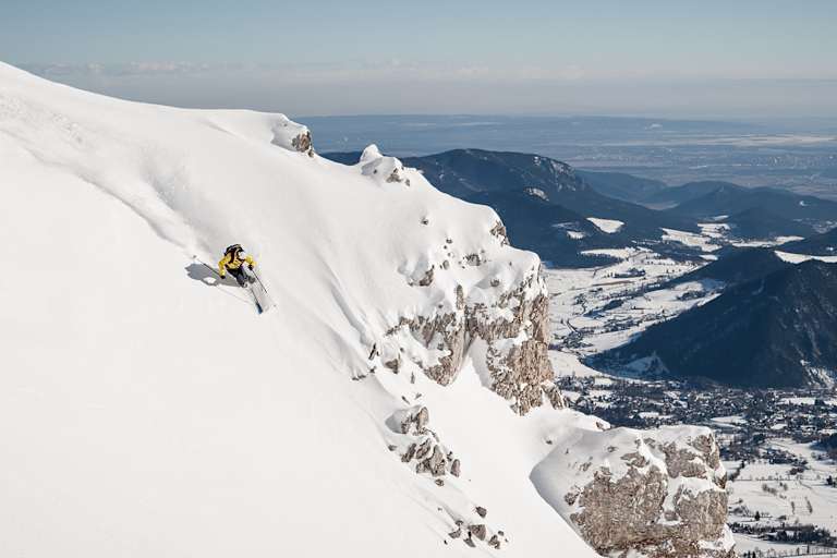 Skifahrer in Puchberg am Schneeberg