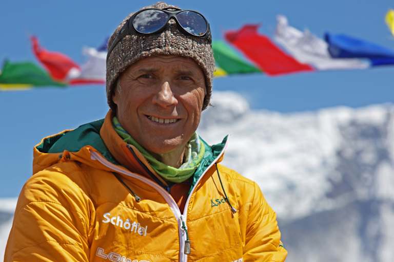 Der deutsche Extremalpinist Ralf Dujmovits