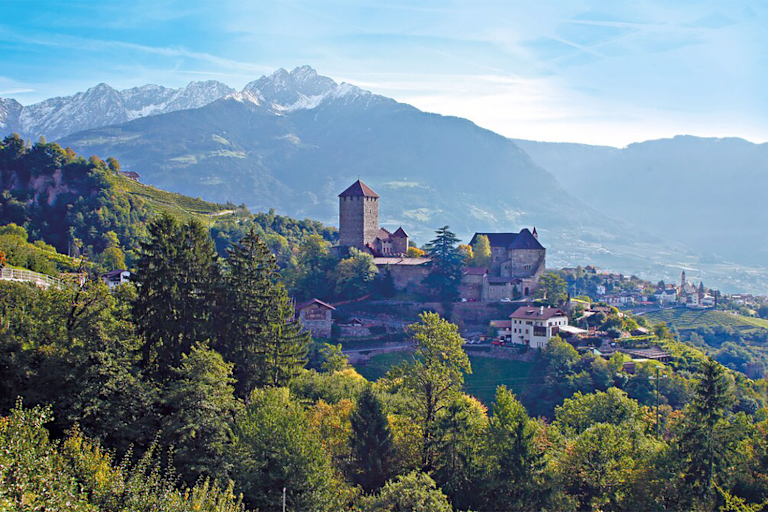 Der Tappeinerweg zum Schloss Tirol ist der Klassiker unter den Meraner Spazierwegen.