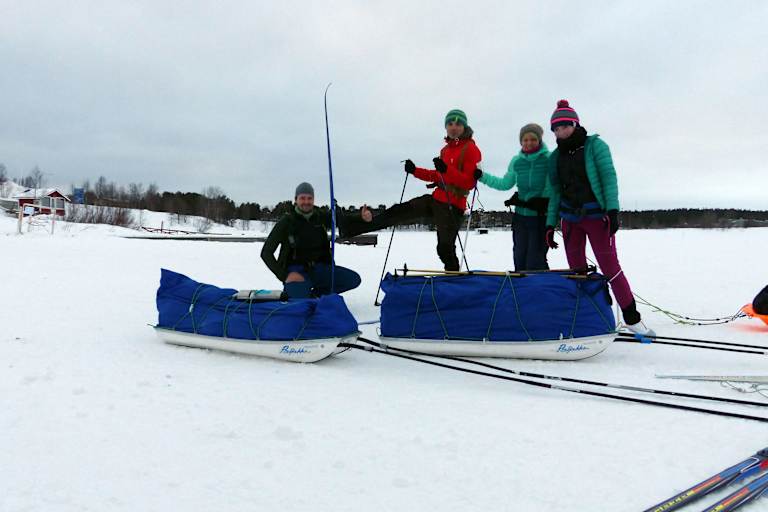Skiwandern Inarisee Lappland