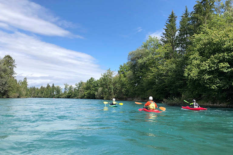 Kanutour auf der Aare
