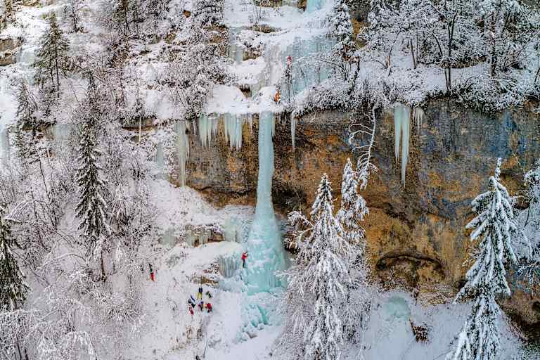Eisklettern Ferlach Kärnten