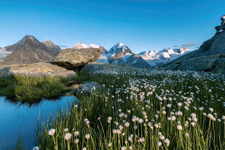 Fuorcla Surlej im Kanton Graubünden: Höhenweg im Engadin