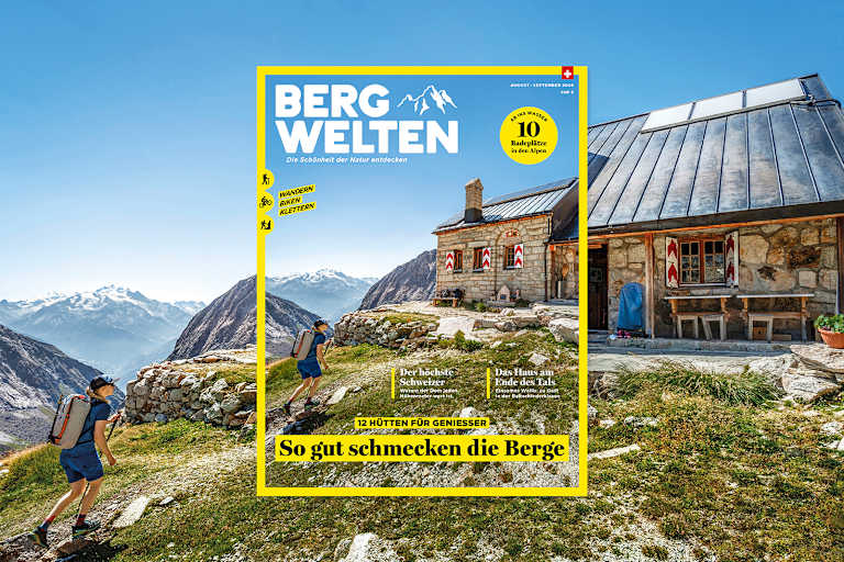 Jetzt überall im Zeitschriftenhandel – das aktuelle Bergwelten Magazin (August/September 2020)