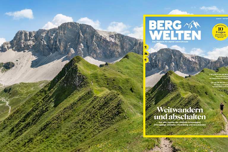 Das aktuelle Bergwelten Magazin (August/September 2022)