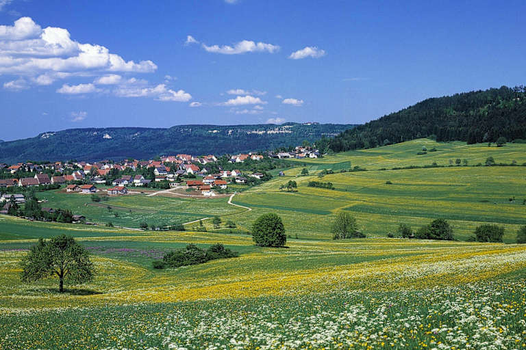 Klippeneck-Runde: Hausen ob Verena auf der Schwäbischen Alb in Baden-Württemberg