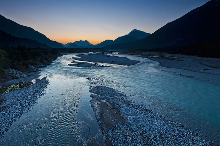 Die Lech im Tiroler Lechtal