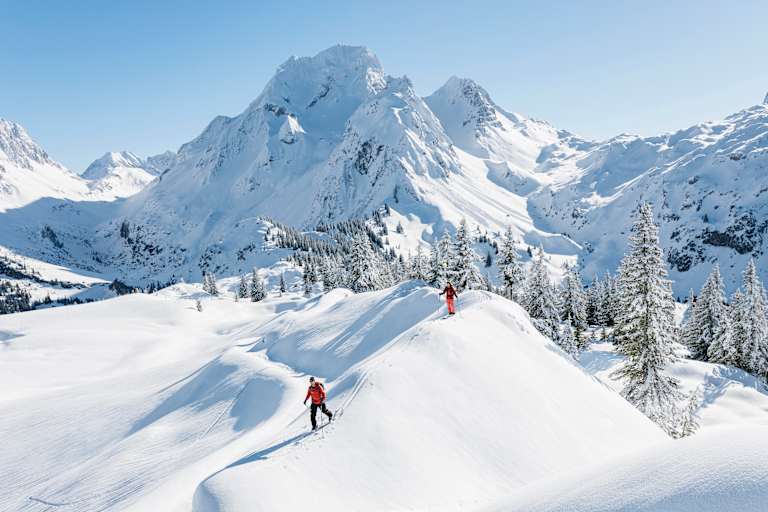 Traumhafte Winterlandschaft im Großen Walsertal