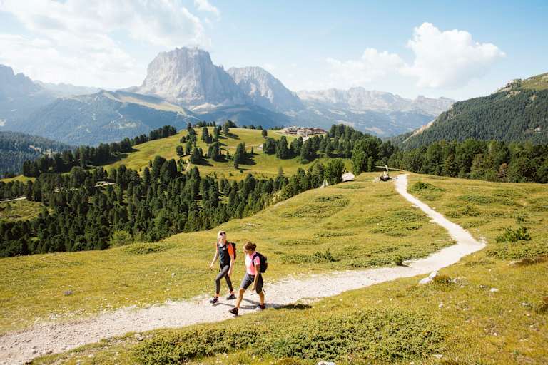 Blick auf den Langkofel