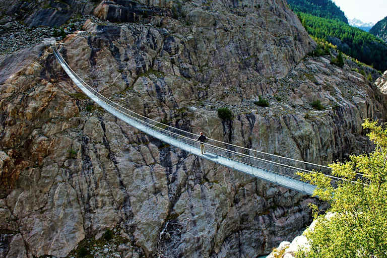 Blick in die Massaschlucht bei Blatten bei Naters im Wallis